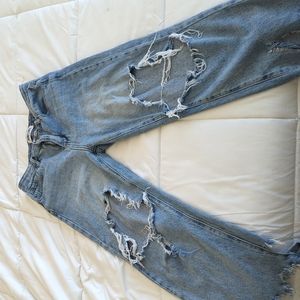 Blue Cropped Jeans